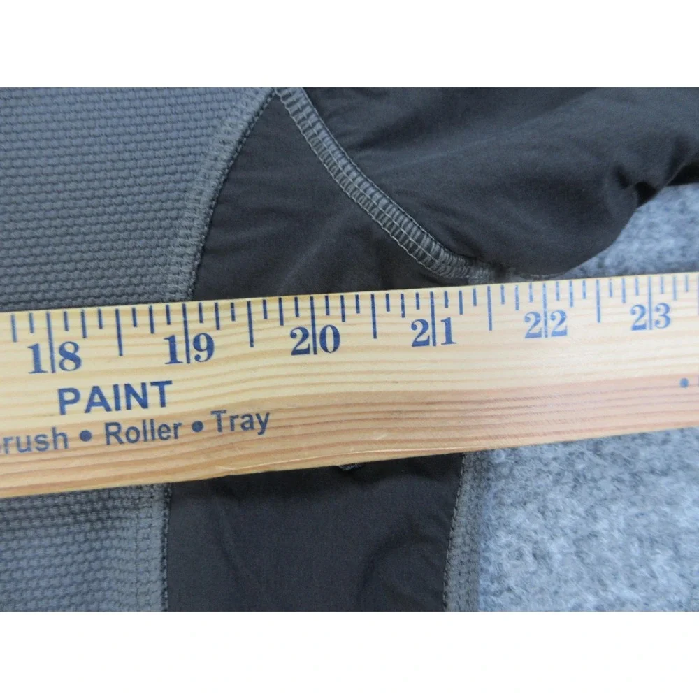 The North Face Jacket Mens Medium Gray TKA Stealth Full Zip Fleece Colorblock